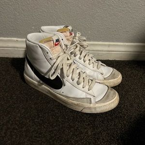 Nike 77 Blazers in White and Black